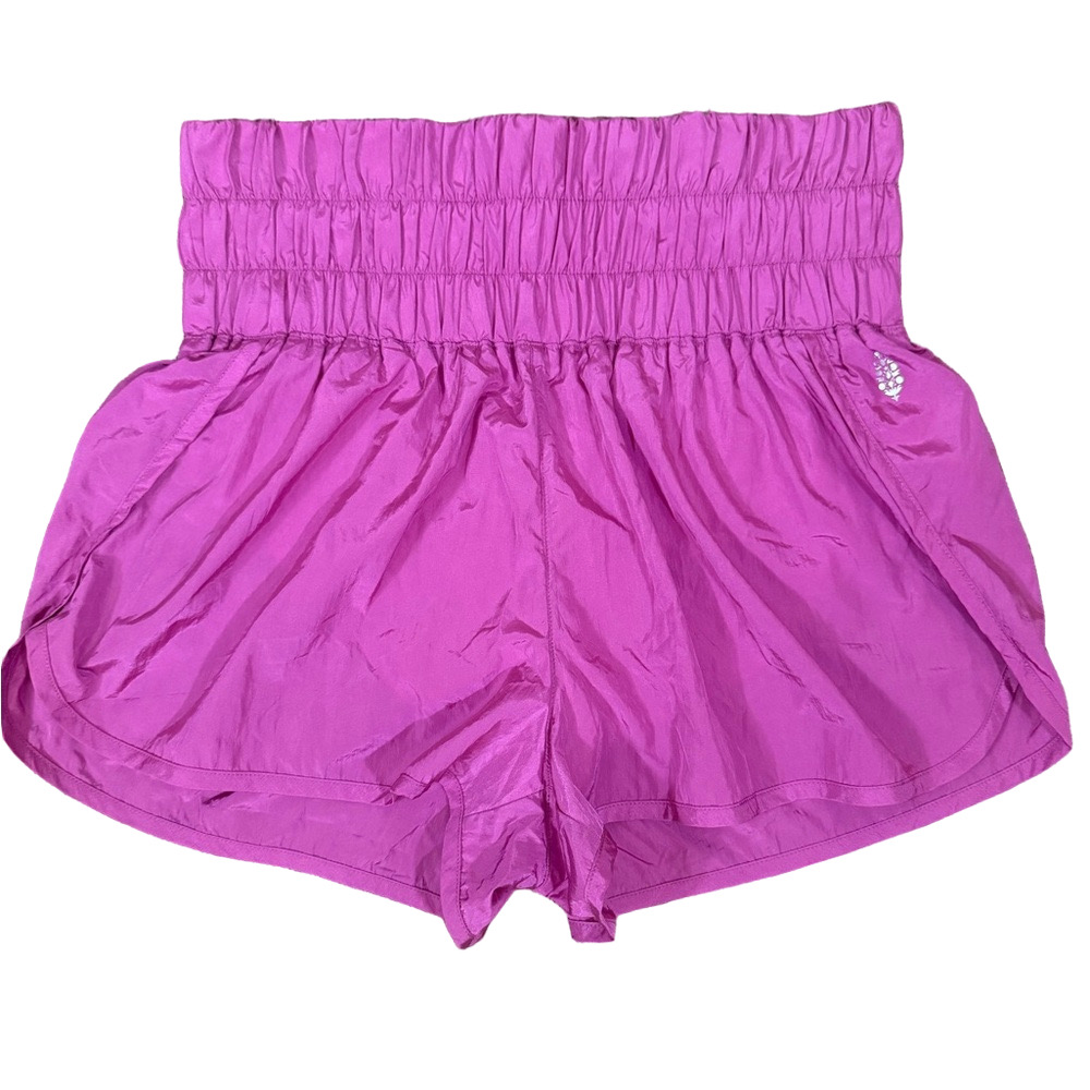 Free People Movement Pink High Waist Shorts with Elastic Waistband NWOT SKU0797